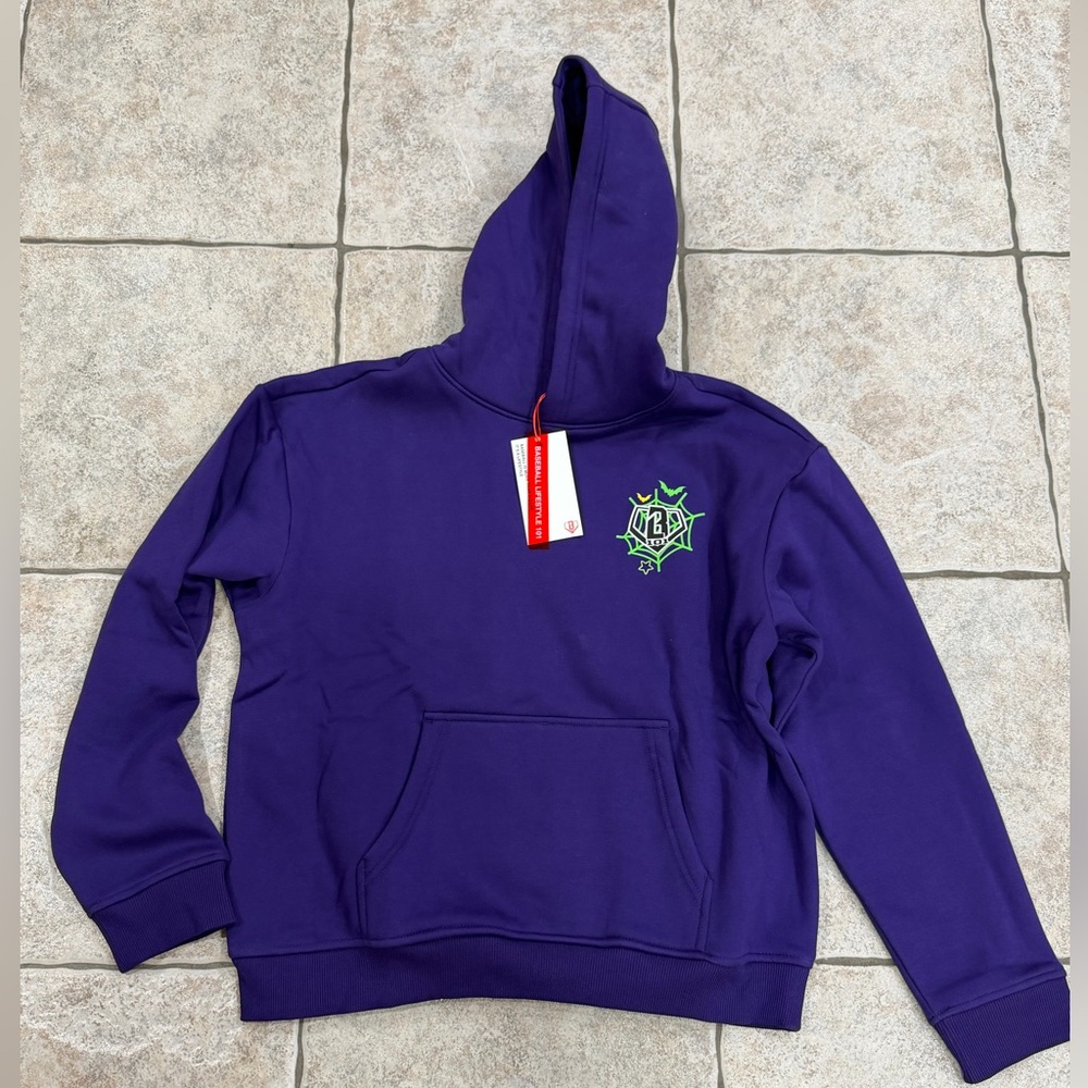 Baseball lifestyle 101 youth spooky szn hoodie - youth medium